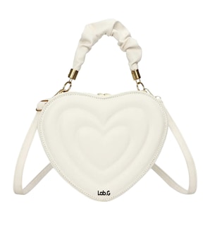 Foto 1 | Bolso De Mano Forma De Corazón Para Dama Blanco