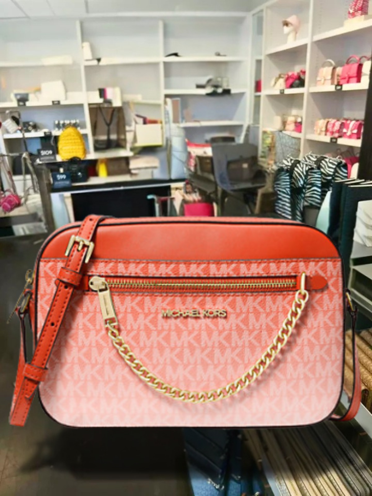 Foto 2 pulgar | Bandolera Michael Kors Jet Set Para Mujer  Tamaño Grande  Color Rojo Arcilla - Venta Internacional.