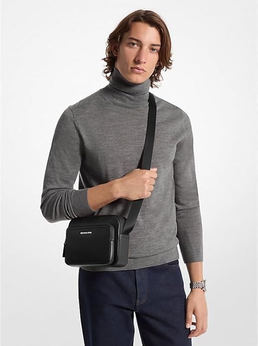 Foto 5 pulgar | Bandolera Michael Kors Cooper De Piel Granulada Negra - Venta Internacional.