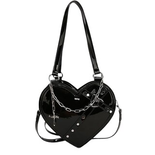 Foto 1 | Bolso Belug Forma De Corazón Bandolera Moda Bolsa De Mano Pu Mujer Negro