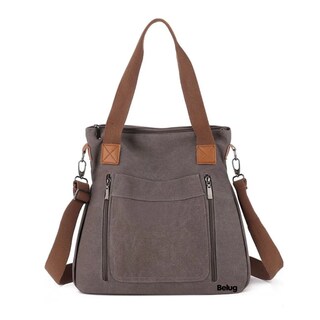 Foto 1 | Bolso Multifuncional De Lona De Gran Capacidad Belug Café Oscuro
