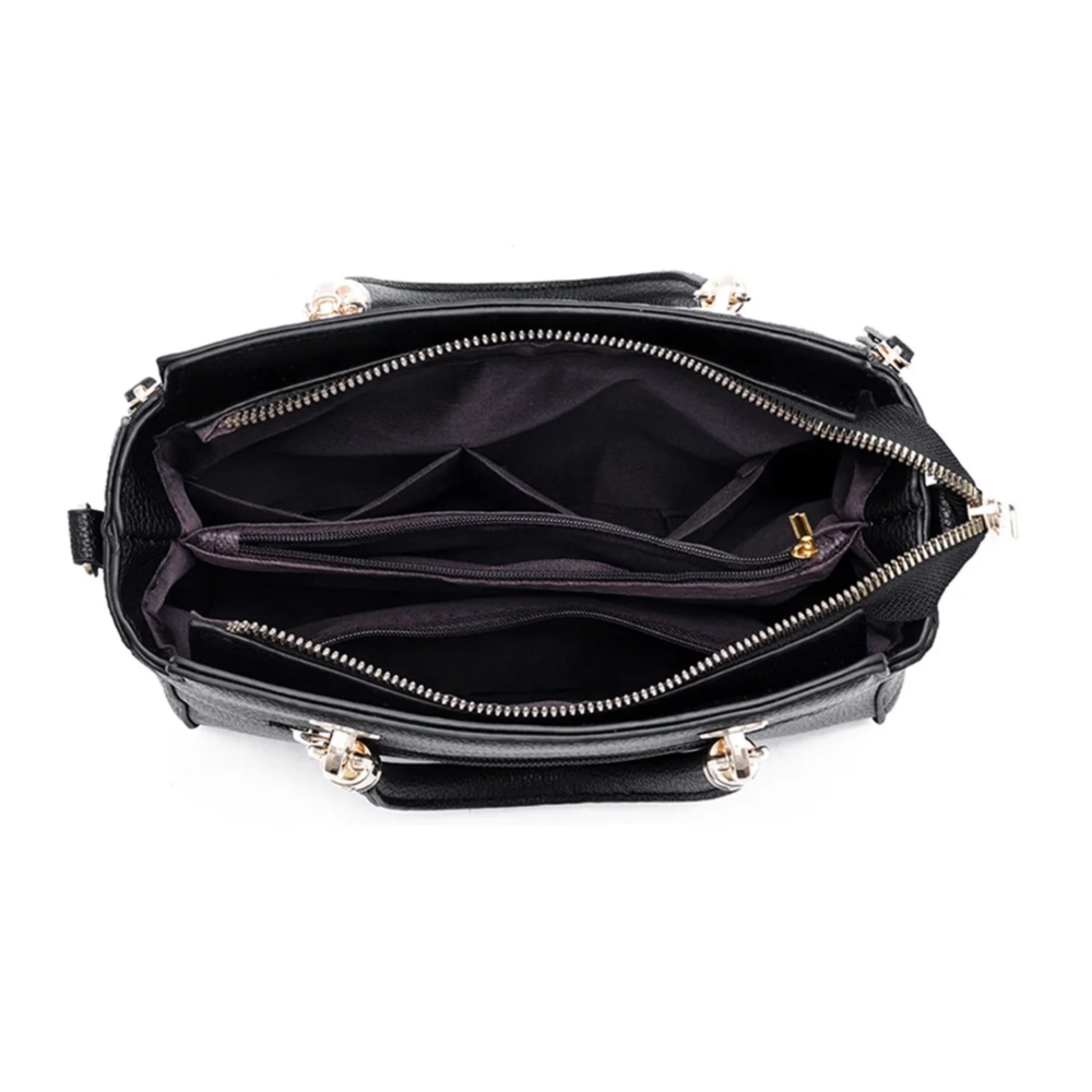 Foto 4 | Bolsa Para Mujer Crossbody De Mano Belug  Negro