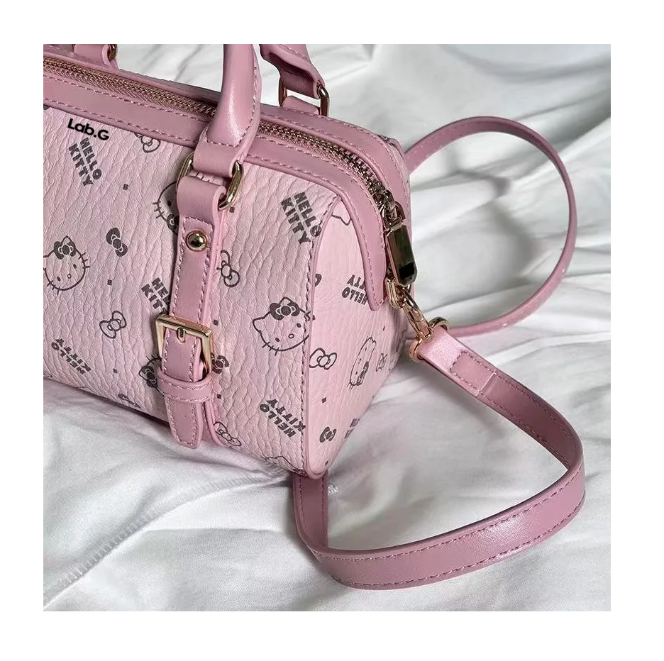 Foto 4 pulgar | Bolso De Hombro Con Asa Crossbody Para Mujer Hello Kitty Rosa