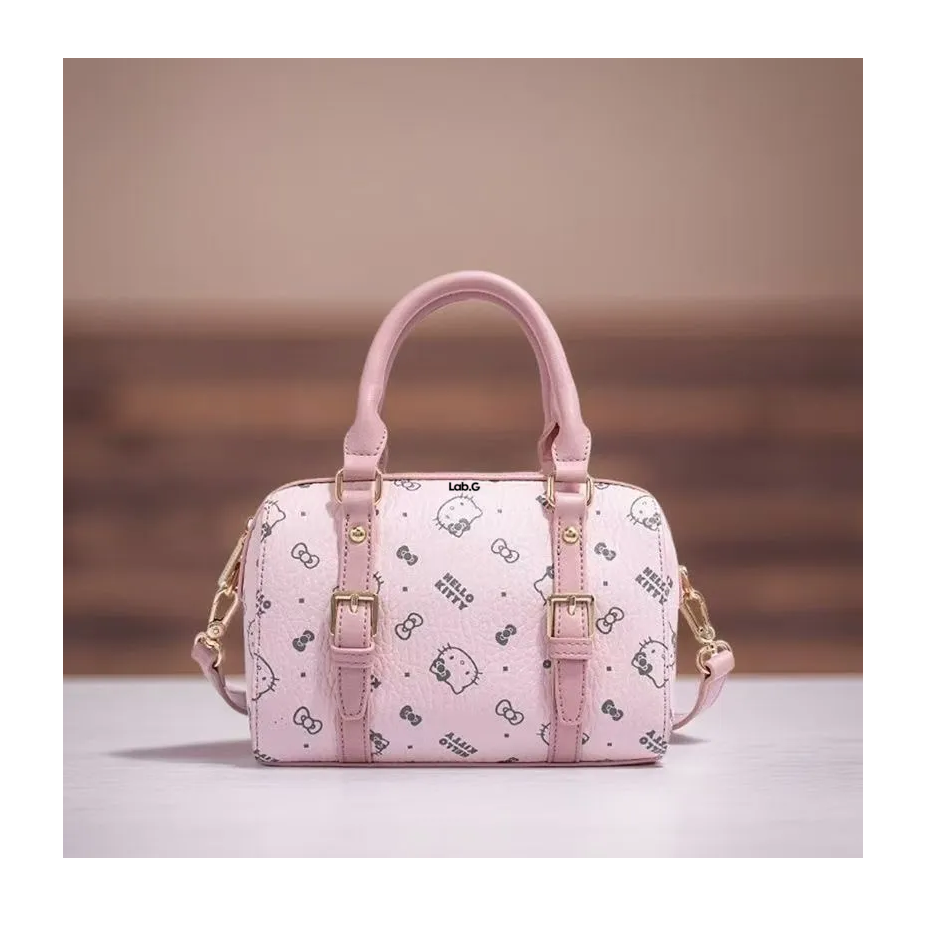 Foto 5 pulgar | Bolso De Hombro Con Asa Crossbody Para Mujer Hello Kitty Rosa