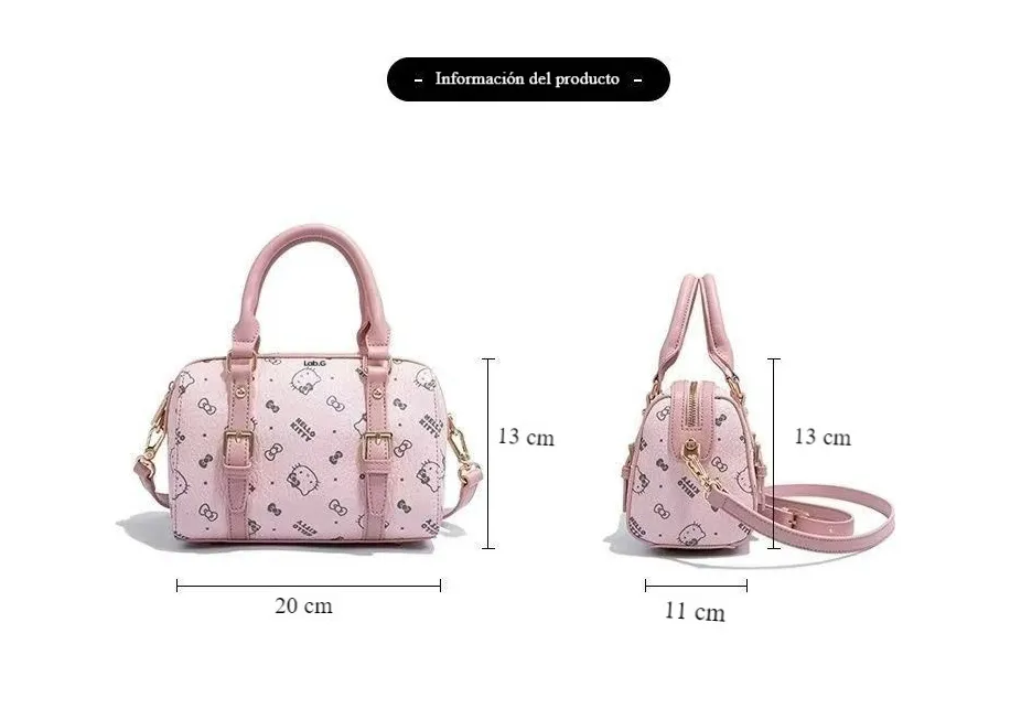 Foto 6 pulgar | Bolso De Hombro Con Asa Crossbody Para Mujer Hello Kitty Rosa