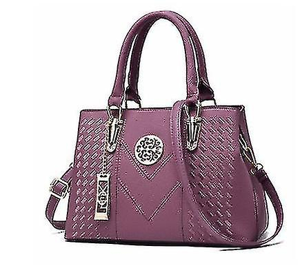 Foto 2 pulgar | Bolso De Mano Huoguo Para Mujer De Estilo Europeo Y Americano Morado - Venta Internacional.