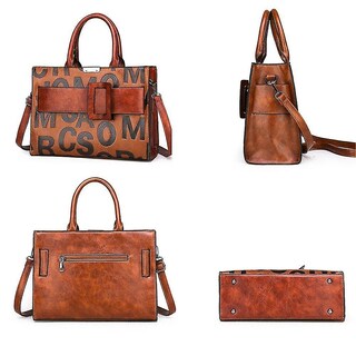 Foto 6 | Bolso Huoguo Cinturón Ligero Con Letras De Lujo De Alta Calidad Marrón - Venta Internacional.