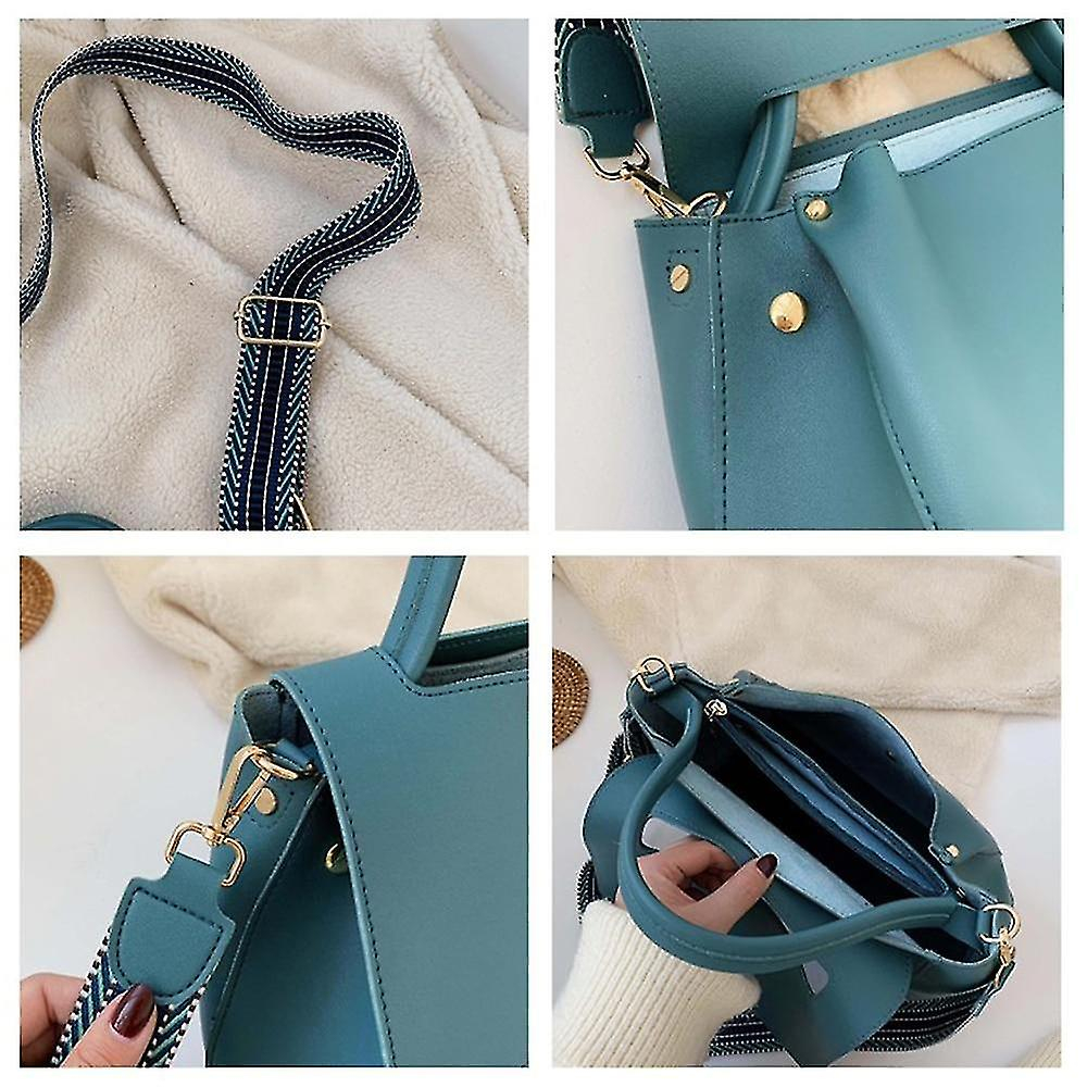 Foto 3 | Bolsos De Mano Huoguo  Bandolera De Piel  Bandolera  Color Verde Claro - Venta Internacional.