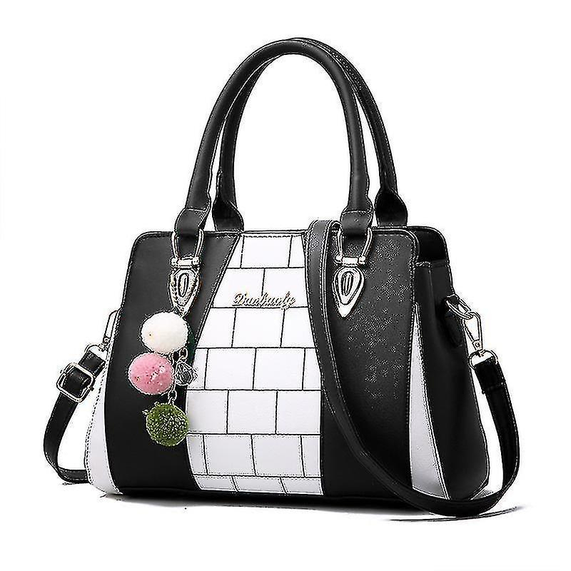 Foto 2 pulgar | Bolso De Mano Huoguo Para Mujer  Piel Sintética De Alta Calidad  Color Negro  29 X 13 X 20 Cm - Venta Internacional.
