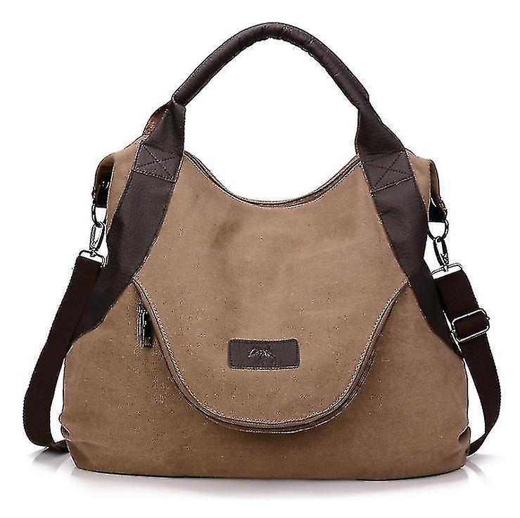 Foto 3 pulgar | Bolso Huoguo Vintage De Lona Para Mujer Verde 43x13x50cm - Venta Internacional.