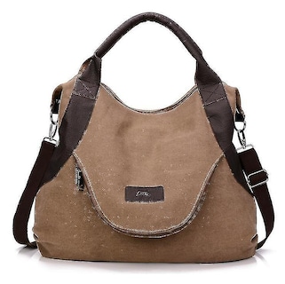 Foto 2 | Bolso Huoguo Vintage De Lona Para Mujer Verde 43x13x50cm - Venta Internacional.