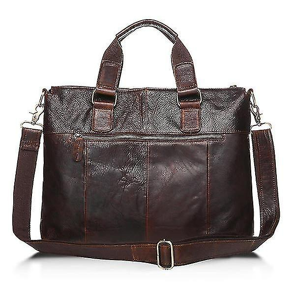 Foto 4 pulgar | Bolso De Mano Huoguo De Piel Auténtica Retro De Doble Uso  Gran Capacidad - Venta Internacional.