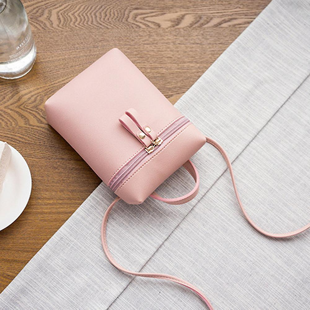 Foto 2 | Bandolera Huoguo Fashion Para Mujer  Estilo Mensajero  Piel Rosa - Venta Internacional.
