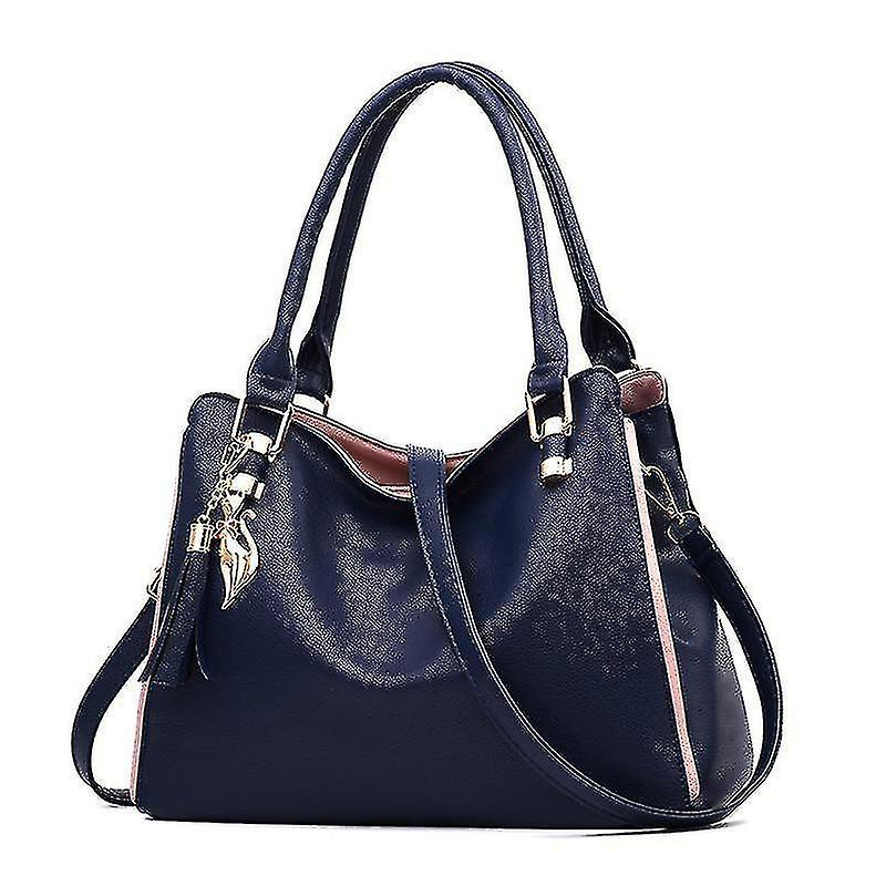 Foto 2 pulgar | Bolso De Mano Huoguo 2020 Para Mujer De Piel Sintética Azul Real - Venta Internacional.