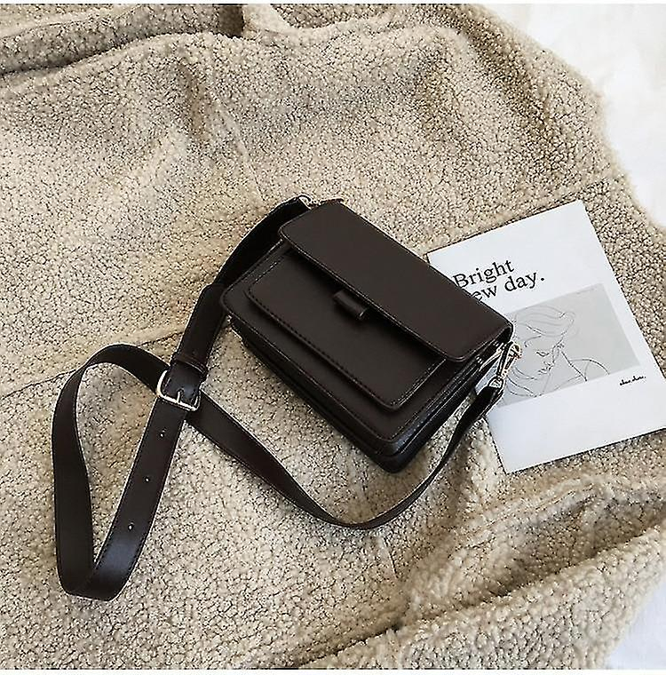 Foto 5 pulgar | Bolso De Mano Huoguo Bandolera De Piel Sintética Negra Para Mujer - Venta Internacional.