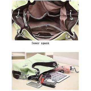 Foto 4 | Bolso Huoguo Spliced Messenger Bandolera Para Mujer Rosa - Venta Internacional.