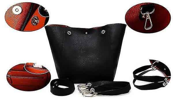 Foto 3 | Bolso De Mano Huoguo Para Mujer De Piel Impermeable Con Hombro Rojo - Venta Internacional.