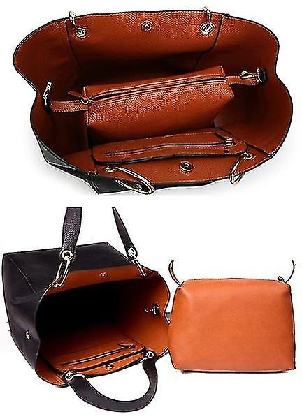 Foto 5 pulgar | Bolso De Mano Huoguo Para Mujer De Piel Impermeable Con Hombro Rojo - Venta Internacional.
