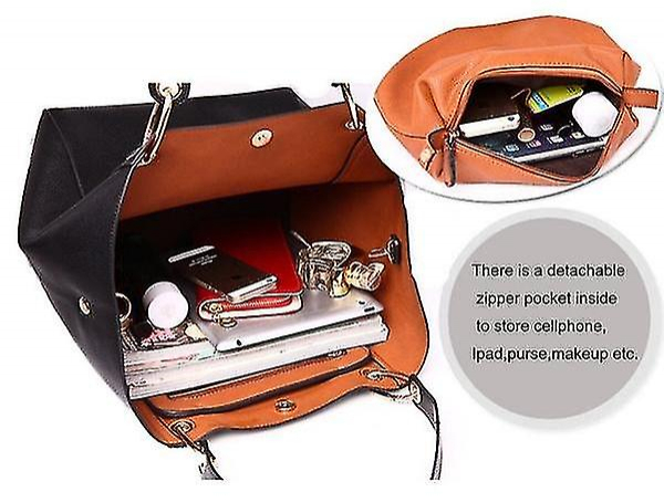 Foto 5 | Bolso De Mano Huoguo Para Mujer De Piel Impermeable Con Hombro Rojo - Venta Internacional.