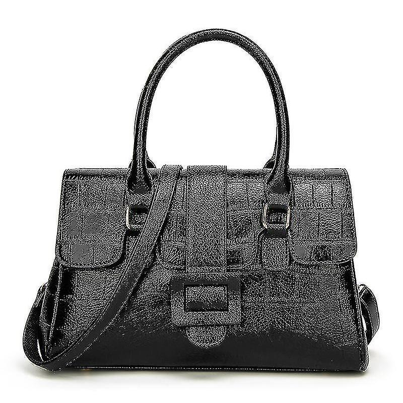 Foto 2 pulgar | Bolso De Mano Huoguo Noble Portable Para Mujer  Piel Sintética Negra  34 X 14 X 22 Cm - Venta Internacional.