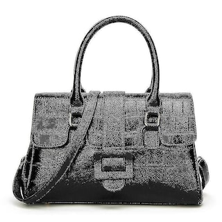 Foto 1 | Bolso De Mano Huoguo Noble Portable Para Mujer Piel Sintética Negra 34 X 14 X 22 Cm - Venta Internacional.