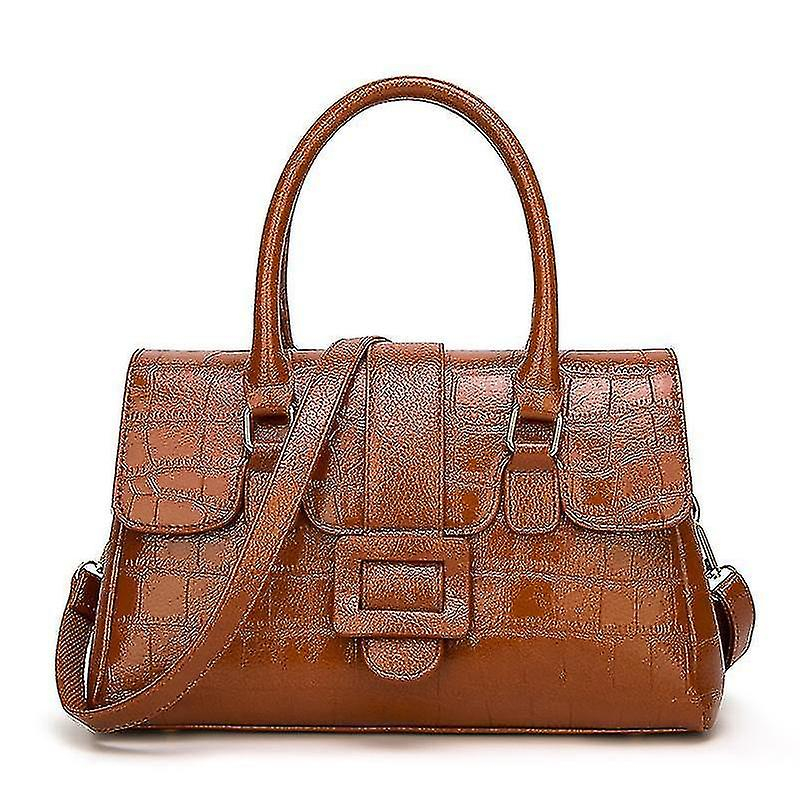 Foto 2 | Bolso De Mano Huoguo Noble Portable Para Mujer  Piel Sintética Negra  34 X 14 X 22 Cm - Venta Internacional.