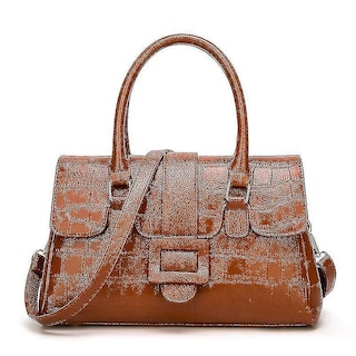 Foto 2 | Bolso De Mano Huoguo Noble Portable Para Mujer Piel Sintética Negra 34 X 14 X 22 Cm - Venta Internacional.