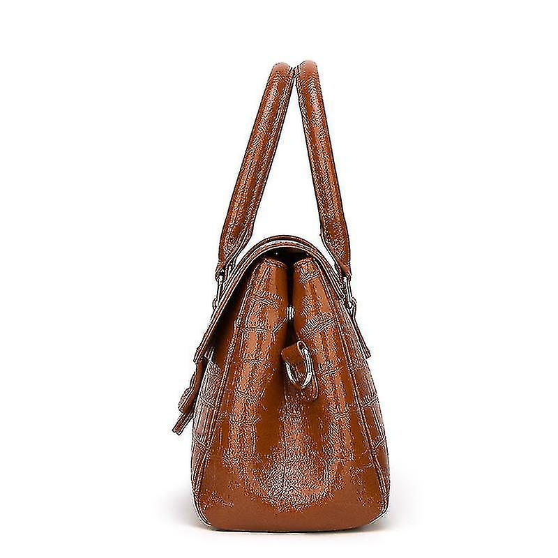 Foto 4 | Bolso De Mano Huoguo Noble Portable Para Mujer  Piel Sintética Negra  34 X 14 X 22 Cm - Venta Internacional.