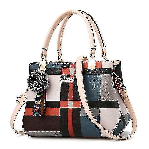 Foto 2 pulgar | Bolso De Mano Huoguo Bandolera De Piel Para Mujer  Color Beige A321 - Venta Internacional.
