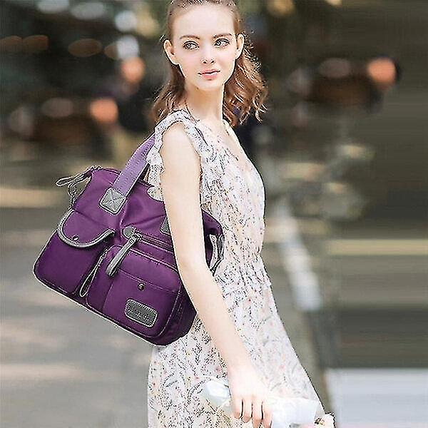 Foto 5 pulgar | Bandolera Huoguo  Tela Oxford  Impermeable  Nailon  Color Morado - Venta Internacional.