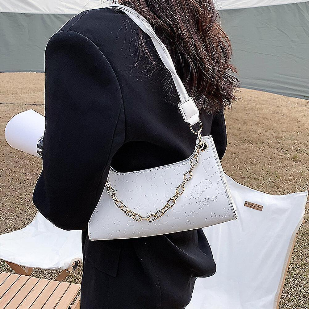 Foto 4 pulgar | Bolso De Hombro Huoguo De Piel Sintética Con Estampado De Dibujos Animados Para Mujer - Venta Internacional.