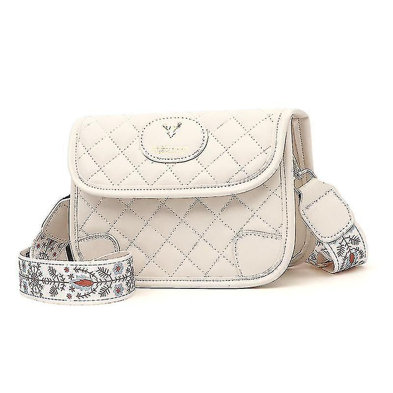 Foto 2 pulgar | Mochila Huoguo Bolso Bandolera Pequeño De Piel Blanco - Venta Internacional.