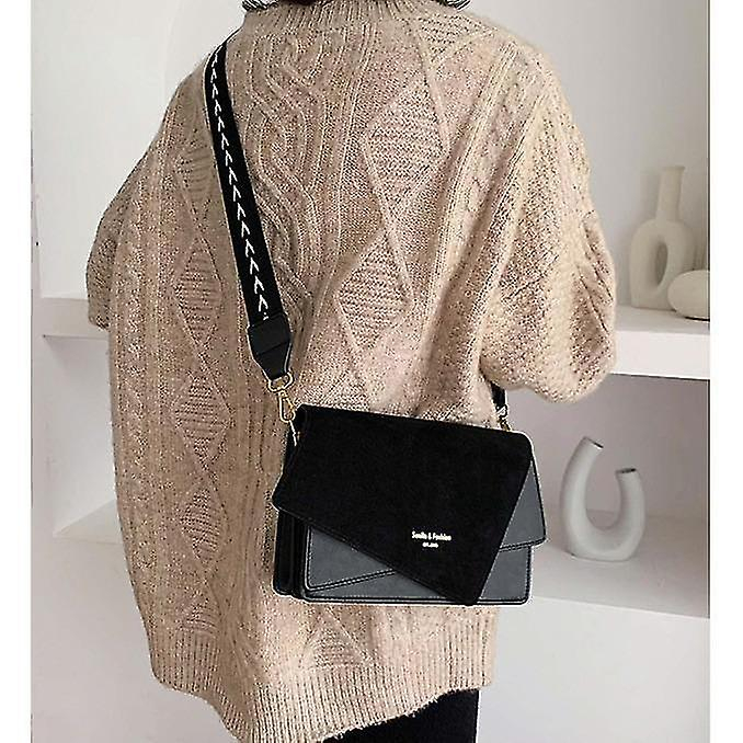 Foto 4 pulgar | Bolso De Mano Huoguo  Bolso De Mano Esmerilado  Bandolera  Negro - Venta Internacional.