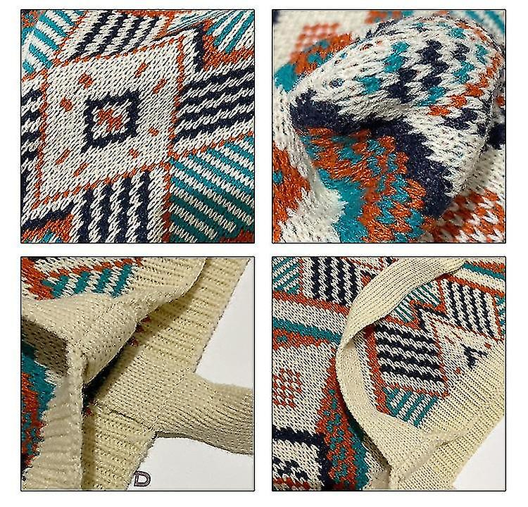 Foto 6 pulgar | Bolso De Mano Huoguo De Lana De Ganchillo Con Asa Superior Abierta  Blanco - Venta Internacional.