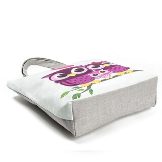 Foto 2 | Bolsa De Lona Huoguo Con Estampado De Búhos Para Mujer - Venta Internacional.