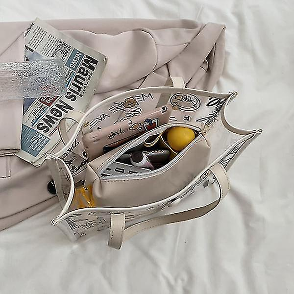 Foto 4 pulgar | Bolso Huoguo Summer Bolsa De Gelatina Transparente De Gran Capacidad - Venta Internacional.