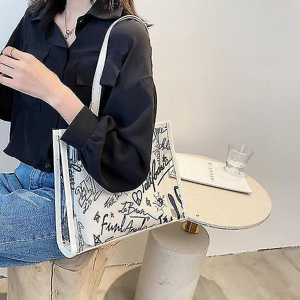 Foto 5 pulgar | Bolso Huoguo Summer Bolsa De Gelatina Transparente De Gran Capacidad - Venta Internacional.