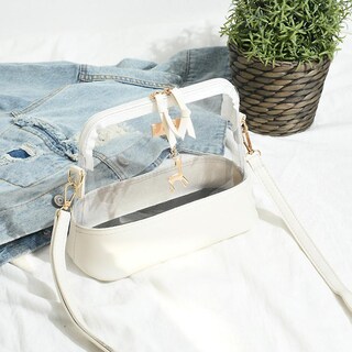 Foto 3 | Bandolera Huoguo Con Forma De Concha Transparente Con Colgante De Color Cervatillo - Venta Internacional.