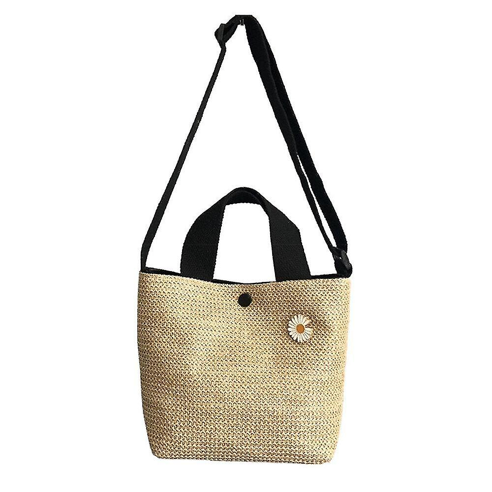 Foto 2 pulgar | Bolso De Mano Huoguo  Bolsa De Playa De Paja Para Mujer  Ratán Con Círculo De Rafia - Venta Internacional.