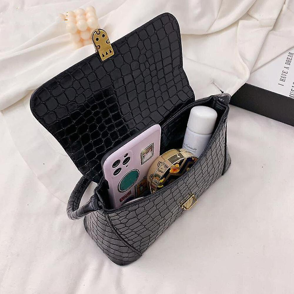 Foto 5 pulgar | Bolso De Mano Huoguo Con Estampado Animal De Piel Sintética Con Hombros Casuales - Venta Internacional.