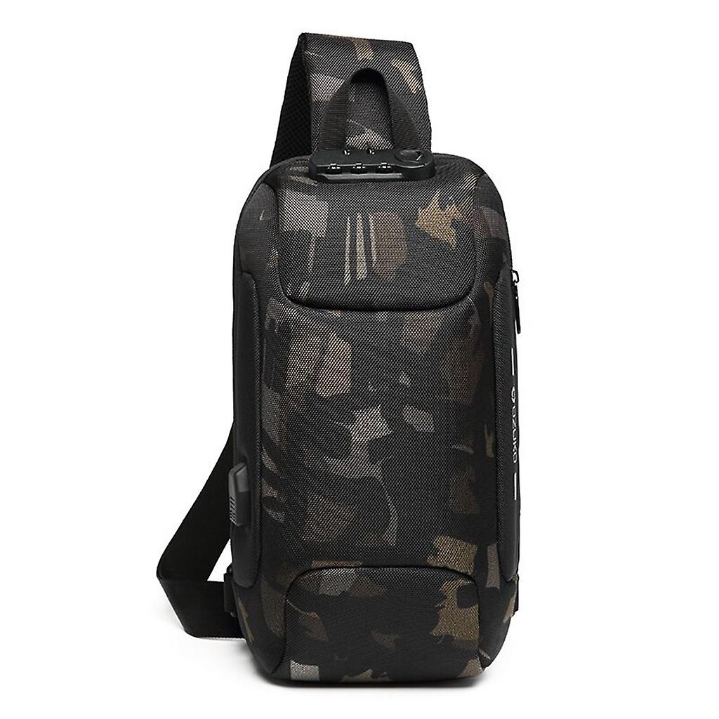 Foto 3 pulgar | Bandolera Ozuko Antirrobo Impermeable De Viaje Para Hombre - Venta Internacional.
