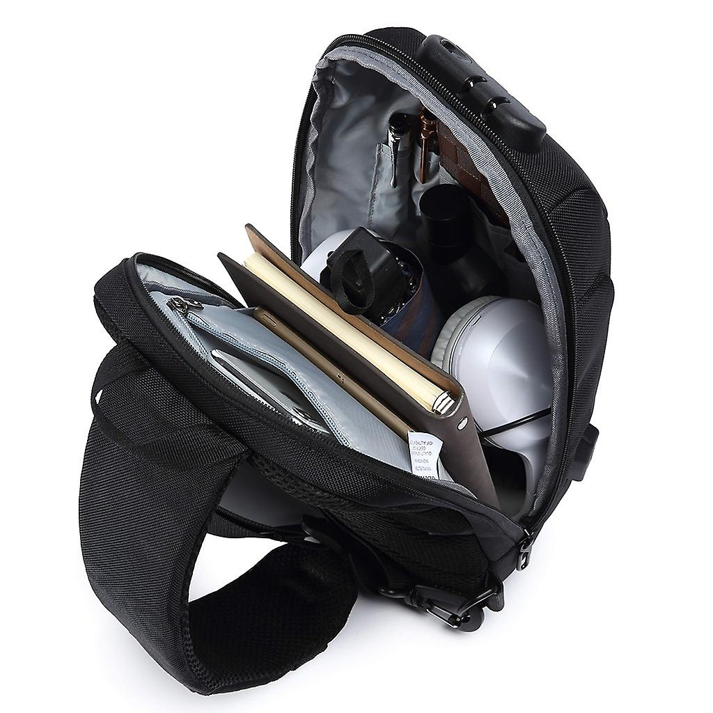 Foto 6 pulgar | Bandolera Ozuko Antirrobo Impermeable De Viaje Para Hombre - Venta Internacional.