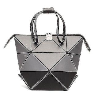 Foto 3 | Bolso Huoguo De Cuero Pu Rómbico Geométrico Para Mujer - Venta Internacional.