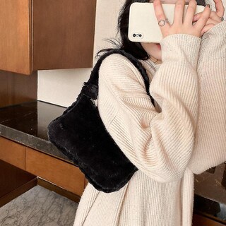 Foto 3 | Bolsos De Hombro Huoguo Plush 2 Piezas Para Mujer Otoño-invierno - Venta Internacional.