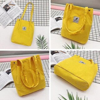 Foto 3 | Bolsos De Mano Huoguo Bandolera De Pana Para Mujer 2 Unidades - Venta Internacional.