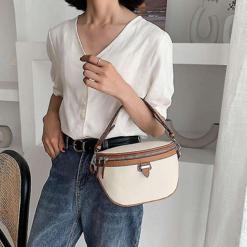 Foto 4 pulgar | Bolso De Mano Huoguo Casual De Cuero De Alta Calidad Para Mujer  Café - Venta Internacional.