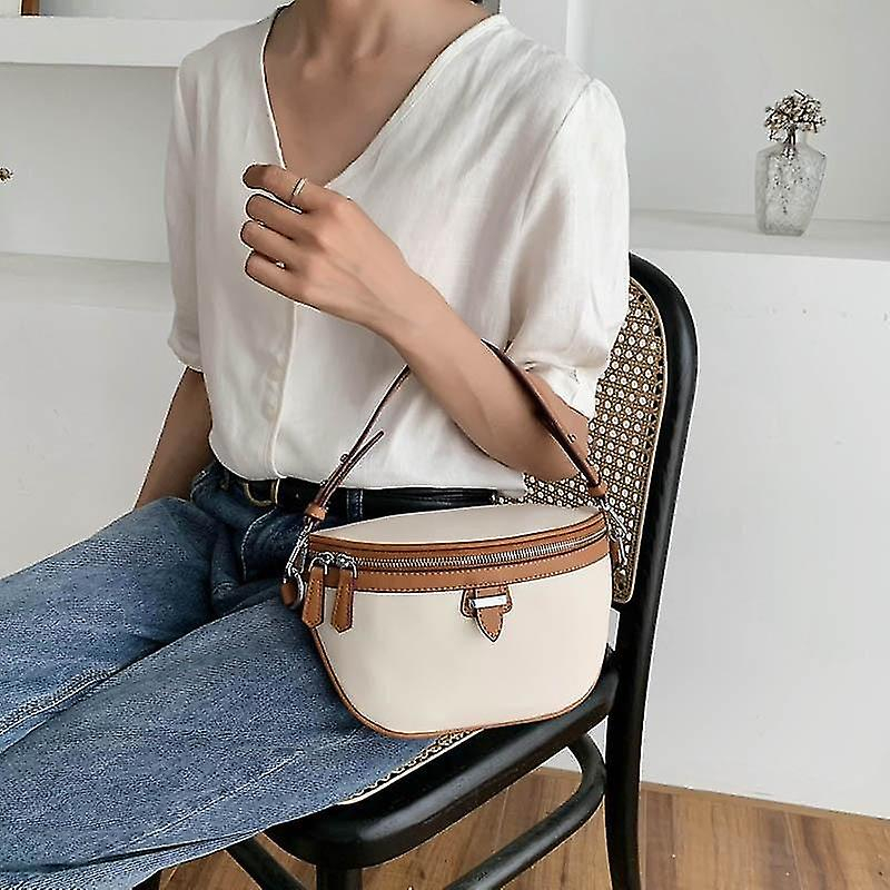 Foto 5 pulgar | Bolso De Mano Huoguo Casual De Cuero De Alta Calidad Para Mujer  Café - Venta Internacional.