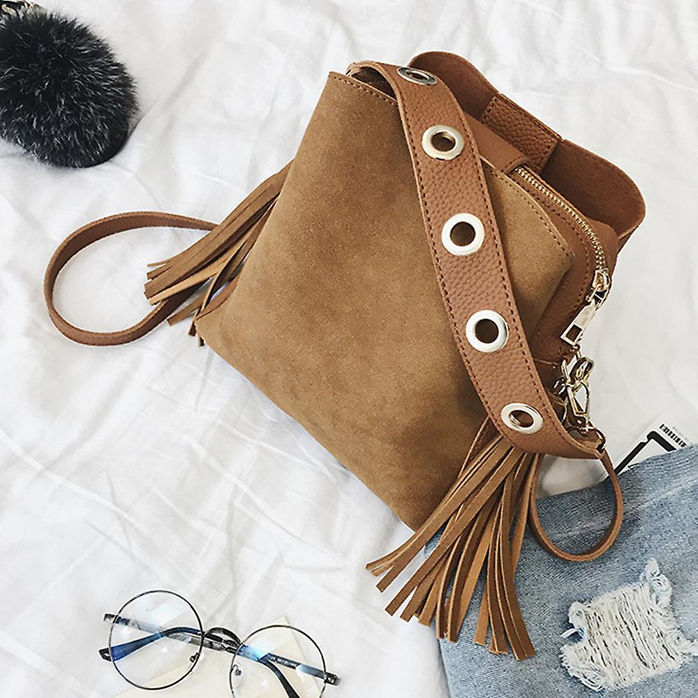 Foto 3 pulgar | Bolso Tipo Bandolera Huoguo Vintage Retro Con Borlas Para Mujer - Venta Internacional.