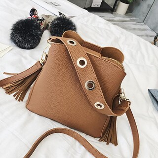 Foto 4 | Bolso Tipo Bandolera Huoguo Vintage Retro Con Borlas Para Mujer - Venta Internacional.