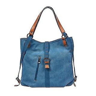 Foto 1 | Bolso Huoguo Didabear De Lona Para Mujer Azul 35 Cm - Venta Internacional.